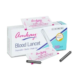 Amkay Blood Lancet Needle Steel (200 Pieces)