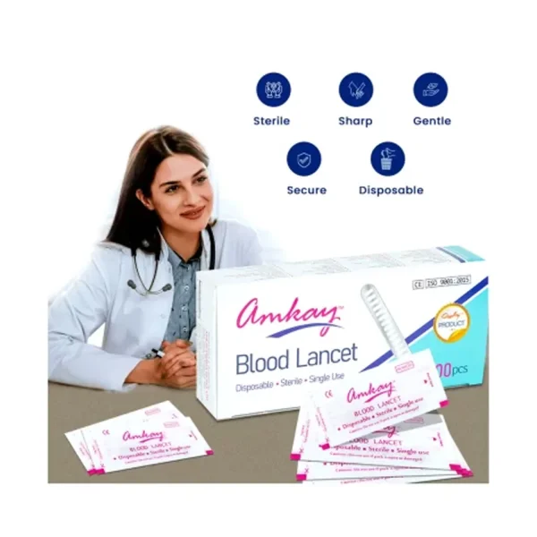 Amkay Blood Lancet Needle Steel