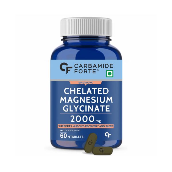 Carbamide Forte Chelated Magnesium Glycinate for Men and Women (60 Tablets)