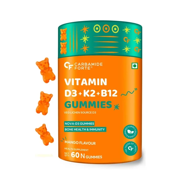 Carbamide Forte Vitamin D3, K2 and B12 - 60 Gummies