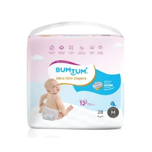 Bumtum Ultra Slim UV Protected Diaper Pants - Medium (28 Diapers)