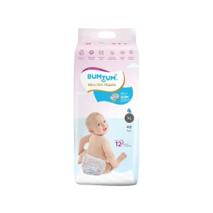 Bumtum Ultra Slim UV Protected Diaper Pants - XL (48 Diapers)