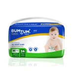 Bumtum Ultrasoft Baby Diaper Tape – Medium (34 Diapers)