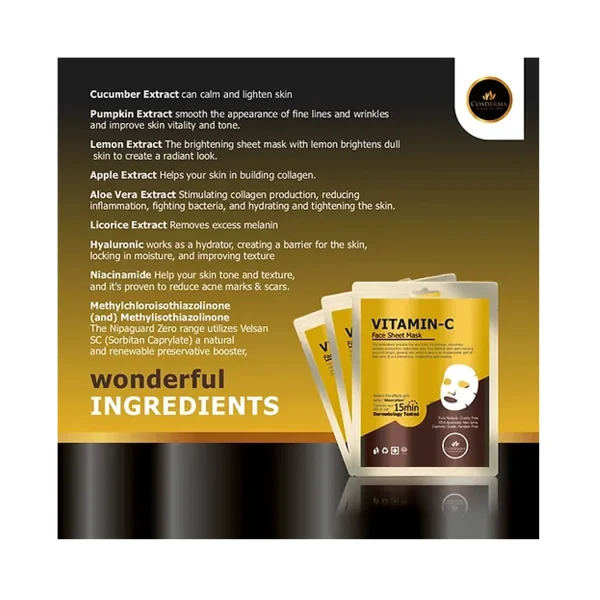 Cosderma Vitamin C Face Sheet Mask