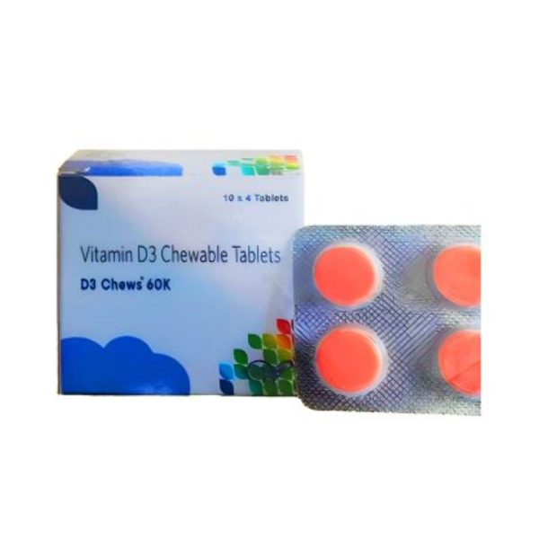 Walton Life Care Science Vitamin D3 Chews Tablets (Vanilla Flavour)