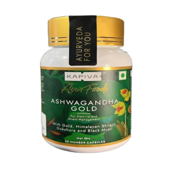 Kapiva Ashwagandha Gold Capsules (30 Capsules)