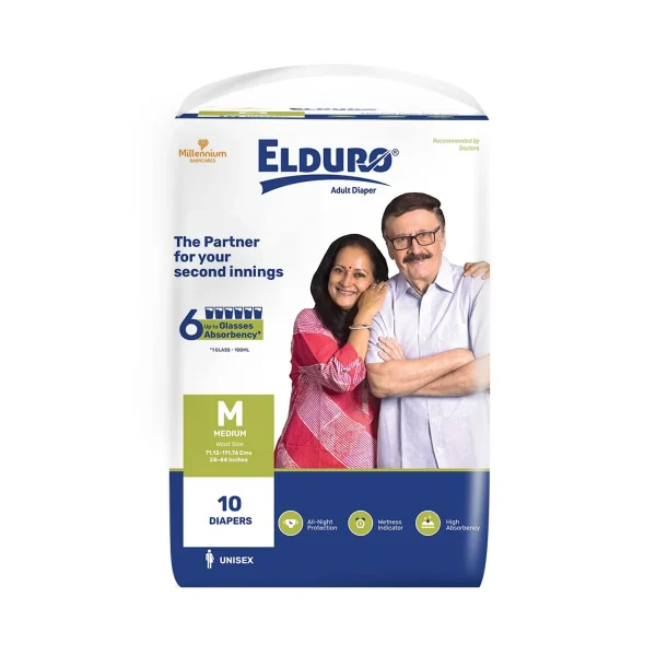 Elduro Regular Open Tape Diapers Medium - 10 Diapers