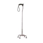 Tynor Walking Stick Quadripod Silver Universal Size 1 Unit (L-12)