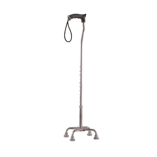 Tynor Walking Stick Quadripod Silver Universal Size 1 Unit (L-12)