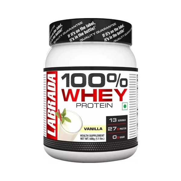 Labrada 100% Whey Protein Powder 1.1lbs - 500g (Vanilla)