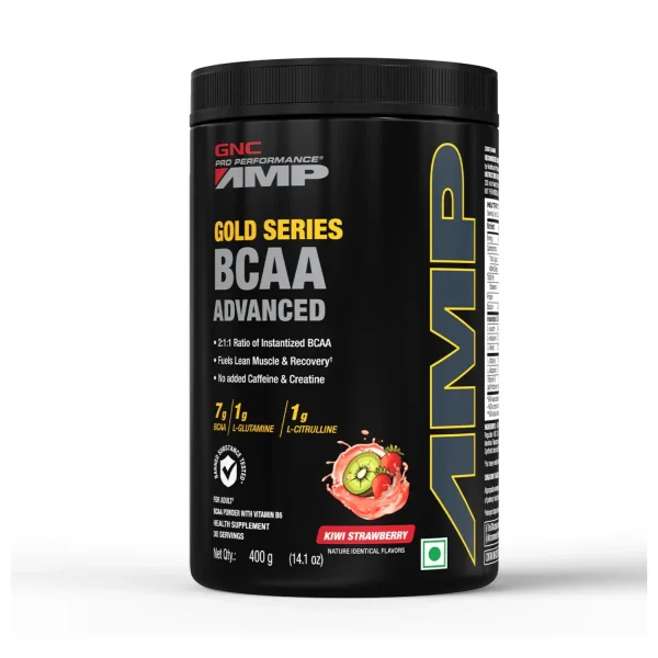 GNC AMP Gold Series BCAA Advanced - 400g (Wiki Strawberry)