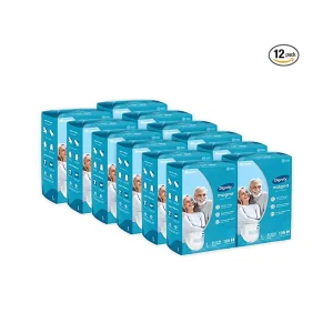 Romsons Dignity Magna Adult Diapers, Large, Waist Size 38" - 54", 10 Pcs/Pack (Pack of 12), 120 Pcs XL