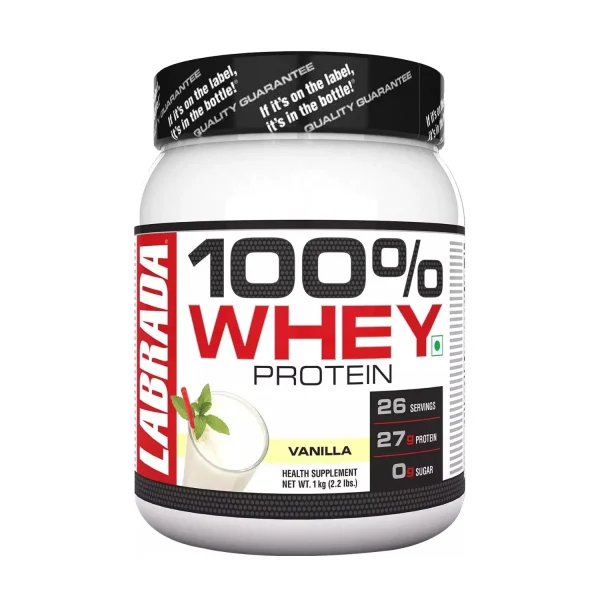 Labrada 100% Whey Protein Powder 2.2lbs - 1kg (Vanilla)