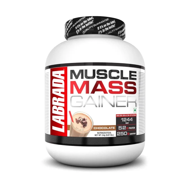 Labrada Mass Gainer Protein Powder 6.61lbs – 3kg (Chocolate)