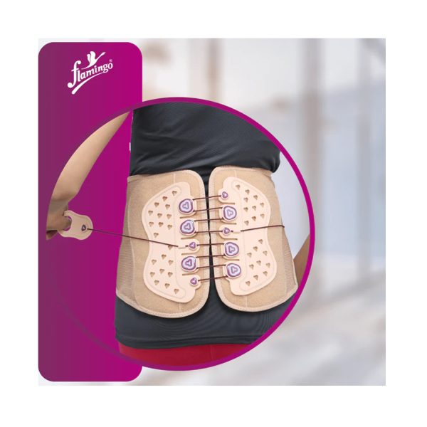 Flamingo Lace Pull Back Belt