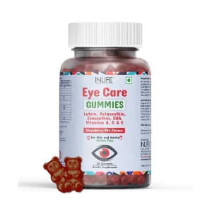 Inlife Eye Care Gummy for Kids and Adults (Strawberry Mix Flavour ) – 30 Gummies