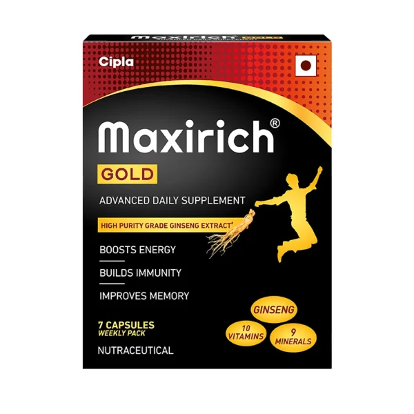 Cipla Maxirich Gold (7 Capsules – Weekly Pack)