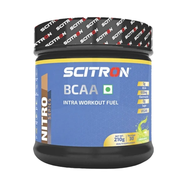 Scitron Nitro BCAA Powder 30 Servings - 210g (Green Apple)