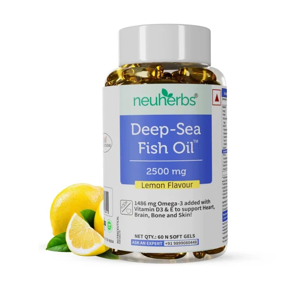 Neuherbs Deep Sea Fish Oil Capsules - 60 Capsules