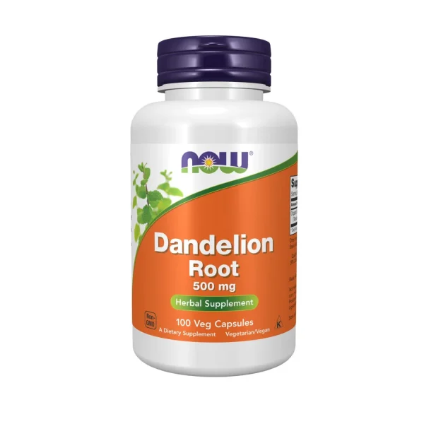 Now Dandelion Root Capsules 500mg -100 Capsules Now Dandelion Root Capsules 500mg -100 Capsules