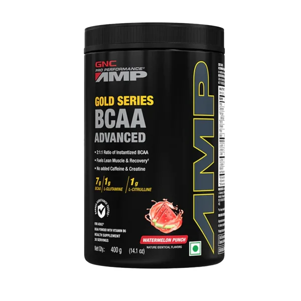 GNC AMP Gold Series BCAA Advanced - 400g (Watermelon Punch)