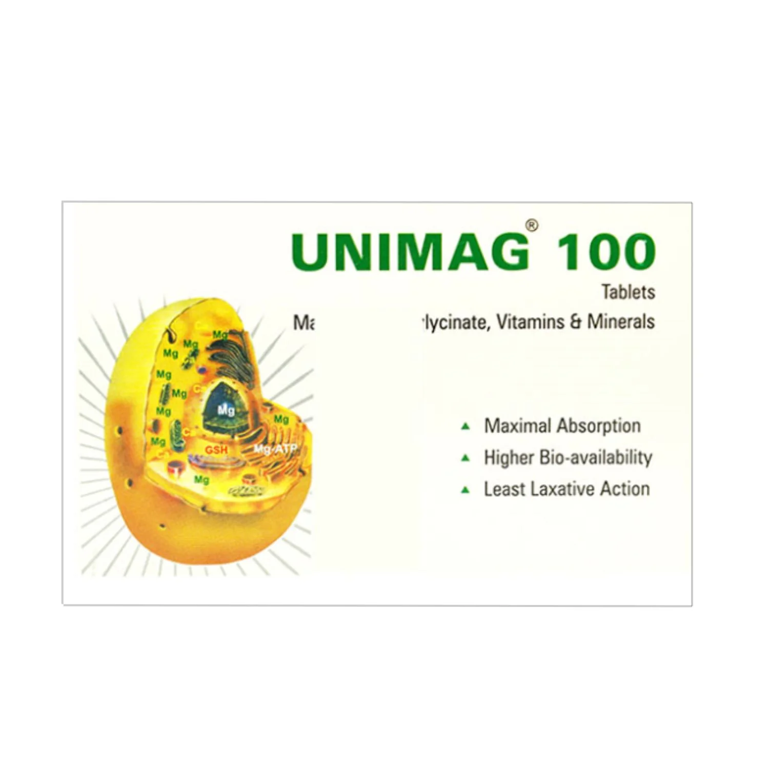 Unimag 100 Tablets 10's - Cureka - Online Health Care Products Shop