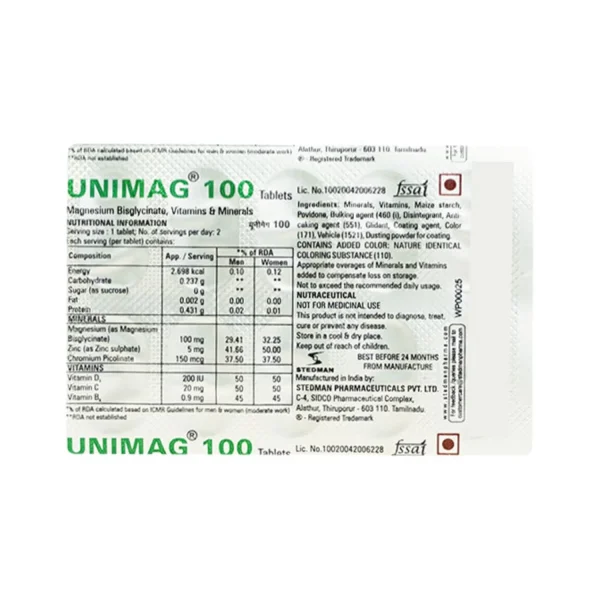 Unimag 100 Tablets