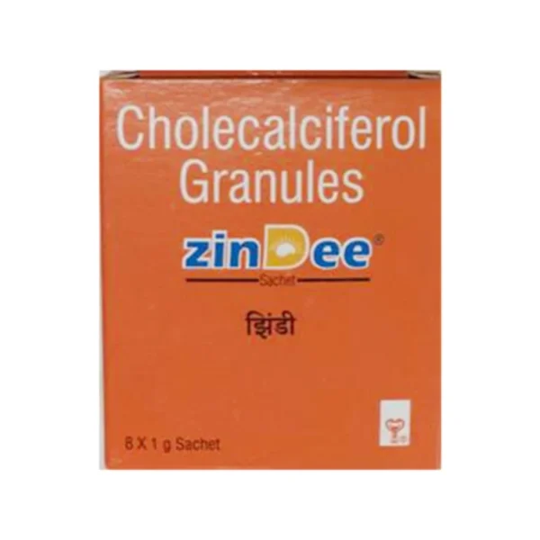 Zindee Cholecalciferol 60000 IU Sachets (8 x 1gm)