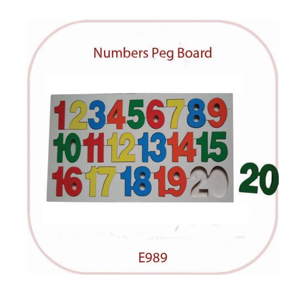 Divine Numbers Peg Board (E989)