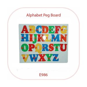 Divine Alphabet Letters Peg Board Uppercase (E986)