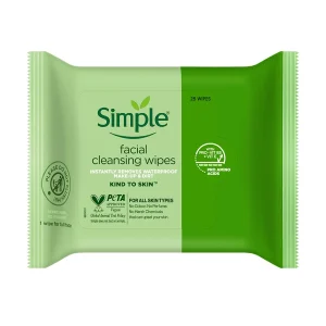 Simple Kind to Skin Clean Face Wipes (25pcs)