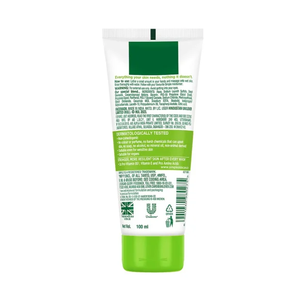 Simple Kind to Skin Moisturizing Face Wash