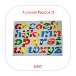 Divine Alphabet Peg Board Lowercase (E987)
