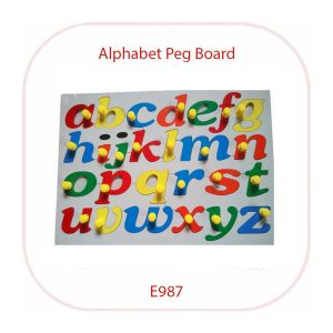 Divine Alphabet Peg Board Lowercase (E987)