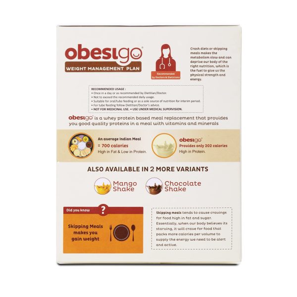 Obesigo BLCD Weight Management Plan 350g (Vanilla Flavor)
