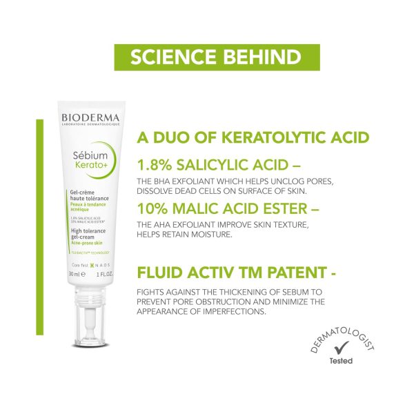 Bioderma Sebium Kerato+ Gel Cream (30 ml