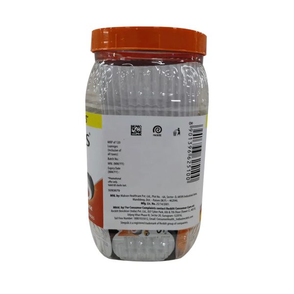 Strepsils Lozenges Orange - 128 Pcs Jar Pack