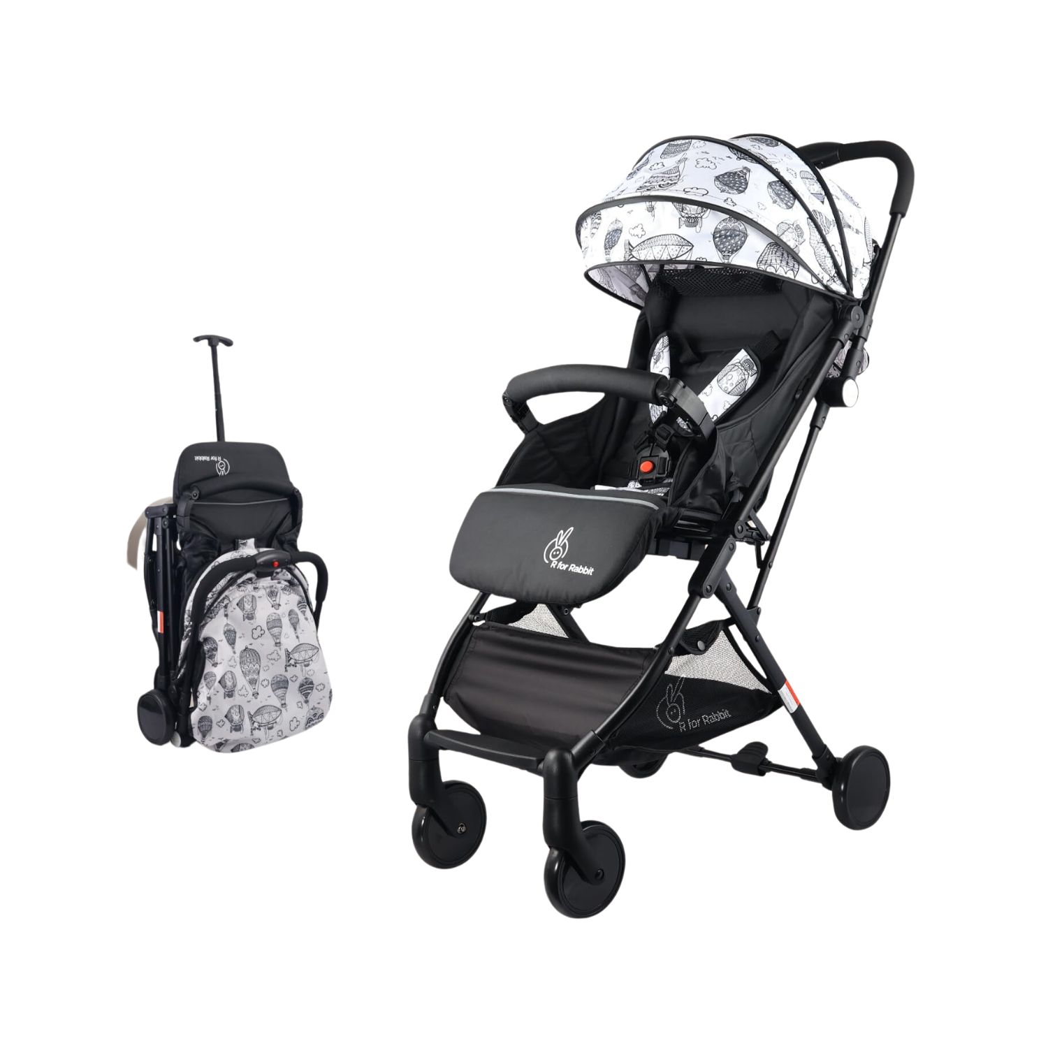 R for Rabbit Pocket Stroller Lite (Black White)