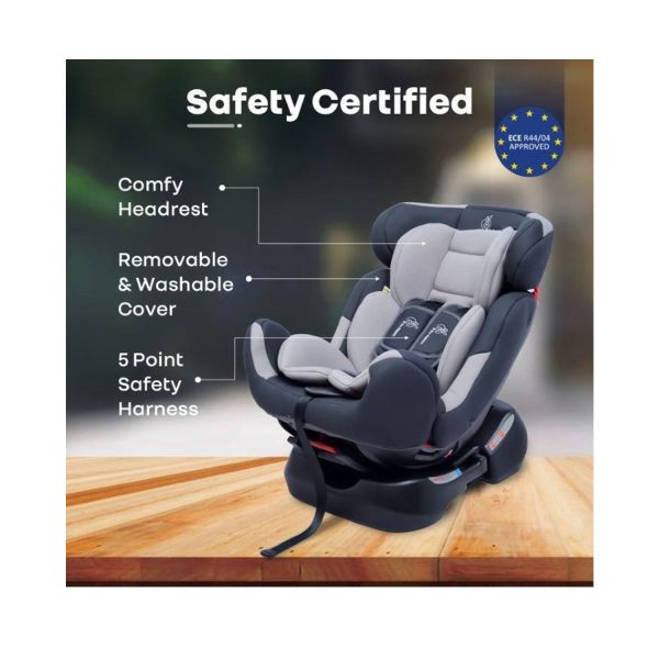 R for Rabbit Jack N Jill Grand Baby Car Seat (Grey)