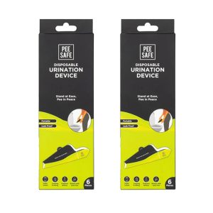 Pee Safe Disposable Urination Device 6 pieces (Pack of 2)