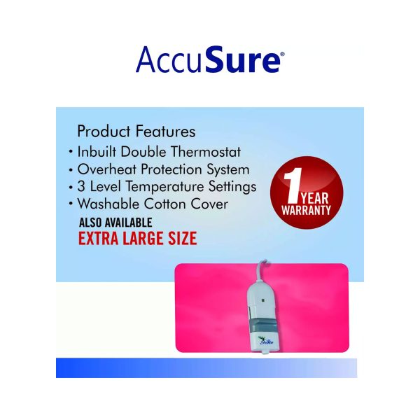 features of Accusure Electric Heating pad
