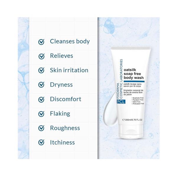 uses of FixDERMA Oatsilk Soap Free Body Wash