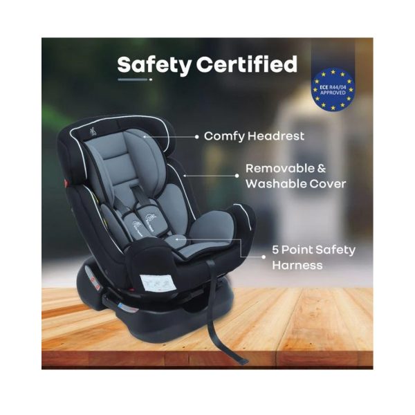 R for Rabbit Jack N Jill Grand Baby Car Seat (Black Grey)