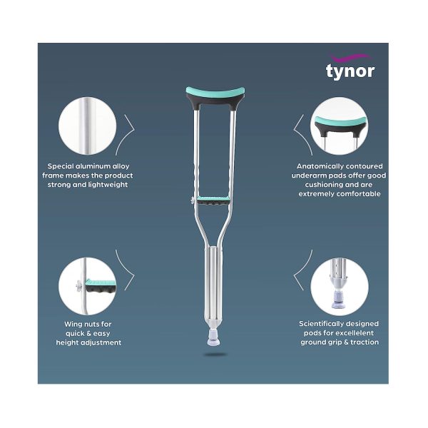 benefits of Tynor Auxiliary Crutch
