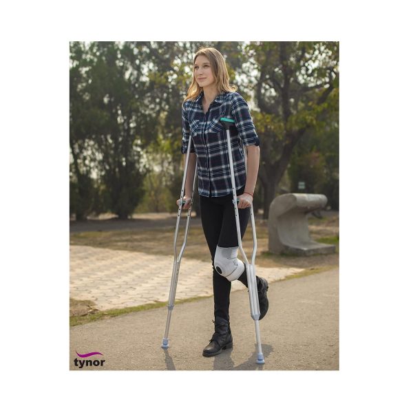 Tynor Auxiliary Crutch Silver 1 Pair