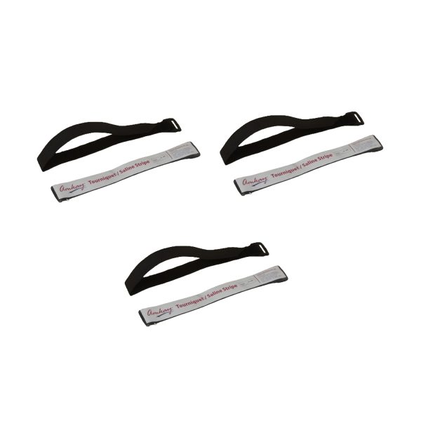 Amkay Tourniquet Saline Stripe (Pack of 3)