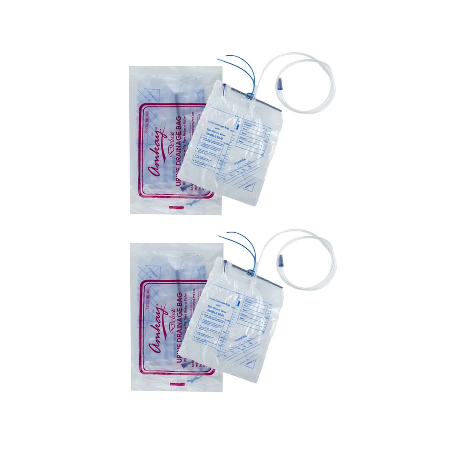 Amkay Urine Drainage Bag Deluxe (Pack of 2)