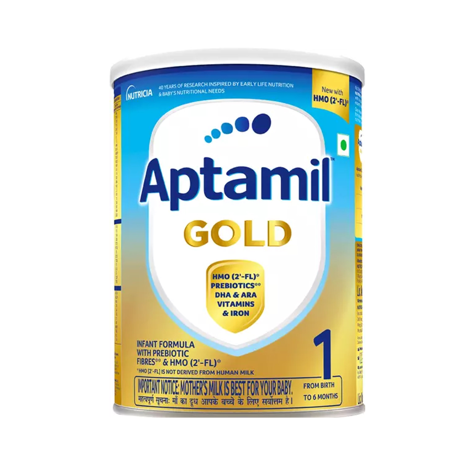 Aptamil Gold 1 Infant Formula Powder Stage 1, 400g, Tin