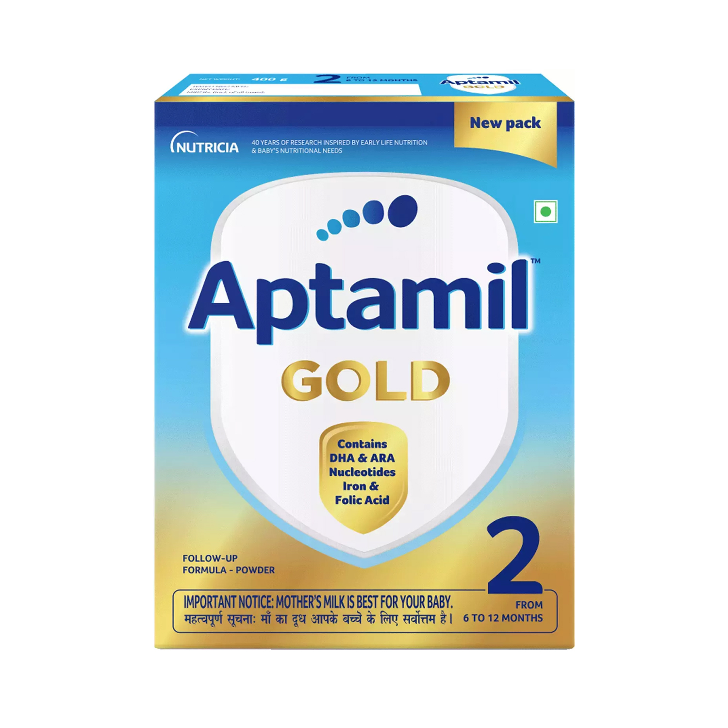 Aptamil Gold 2 Follow up Infant Formula Powder Stage 2(400g)