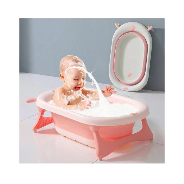R for Rabbit Bubble Double Aqua Baby Bath Tub (Pink)